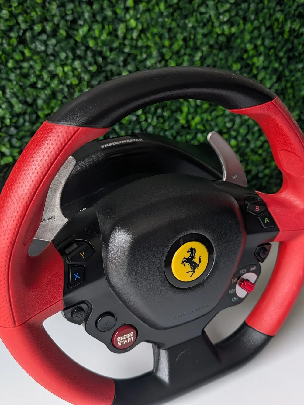 Ferrari Yellow Prancing Horse Racing Wheel - Red & Black